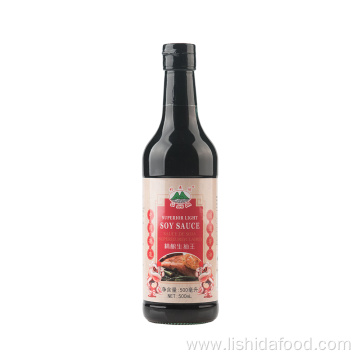 500ml Glass Bottle Light Soy Sauce